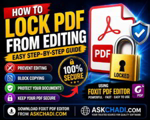 How to lock pdf from editing