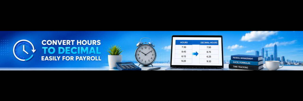 hours to decimal banner