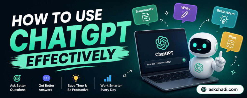 how to use chatgpt effectively​ banner