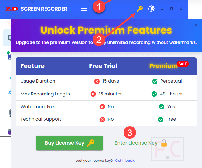 zd screen recorder step1