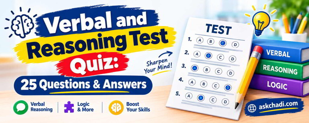 Verbal and Reasoning Test Quiz banner