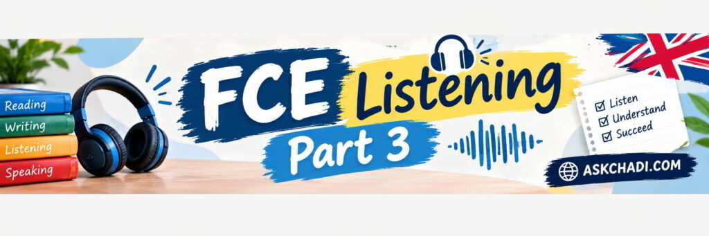fce listening part 3 banner